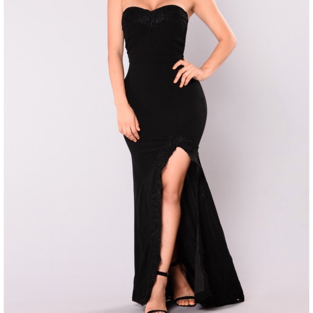 Black maxi dress
